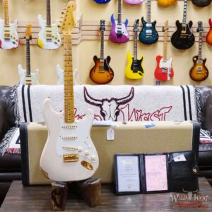 Fender Custom Shop 1956 Stratocaster Hand-Wound Pickups Relic Gold Hardware Aged White Blonde - Image 6
