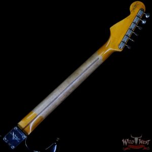 Fender Custom Shop 1956 Ash Stratocaster Hand-Wound Pickups Relic Faded Black - Image 5