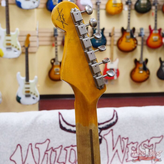 Fender Custom Shop 1956 Ash Stratocaster Hand-Wound Pickups Relic Faded Black - Image 11