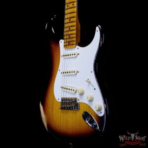 Fender Custom Shop 1956 Stratocaster Hand-Wound Pickups Relic Faded 2 Tone Sunburst - Image 2