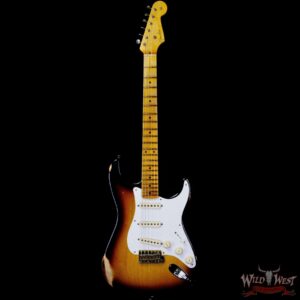 Fender Custom Shop 1956 Stratocaster Hand-Wound Pickups Relic Faded 2 Tone Sunburst - Image 3