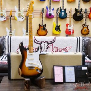 Fender Custom Shop 1956 Stratocaster Hand-Wound Pickups Relic Faded 2 Tone Sunburst - Image 6