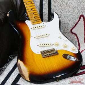 Fender Custom Shop 1956 Stratocaster Hand-Wound Pickups Relic Faded 2 Tone Sunburst - Image 8