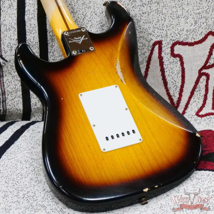 Fender Custom Shop 1956 Stratocaster Hand-Wound Pickups Relic Faded 2 Tone Sunburst - Image 12