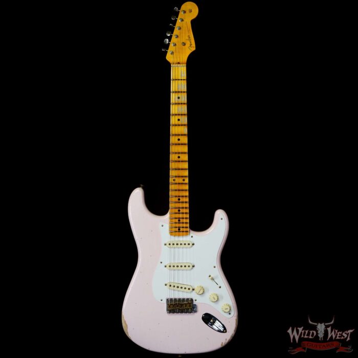Fender Custom Shop 1956 Stratocaster Hand-Wound Pickups Relic Faded Shell Pink - Image 3