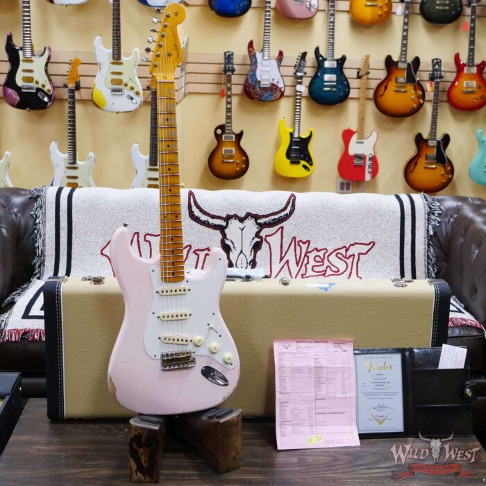 Fender Custom Shop 1956 Stratocaster Hand-Wound Pickups Relic Faded Shell Pink - Image 6
