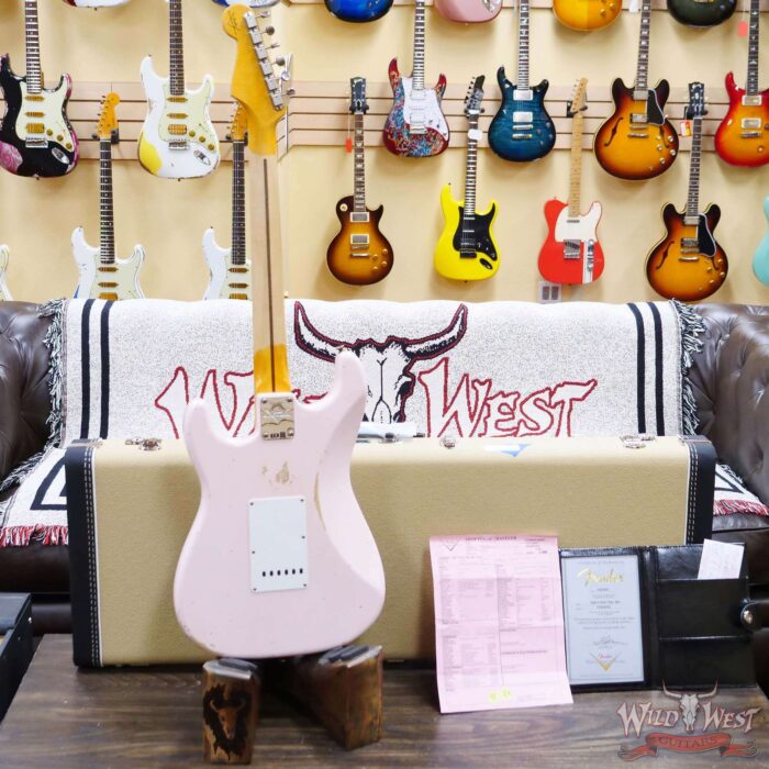 Fender Custom Shop 1956 Stratocaster Hand-Wound Pickups Relic Faded Shell Pink - Image 11