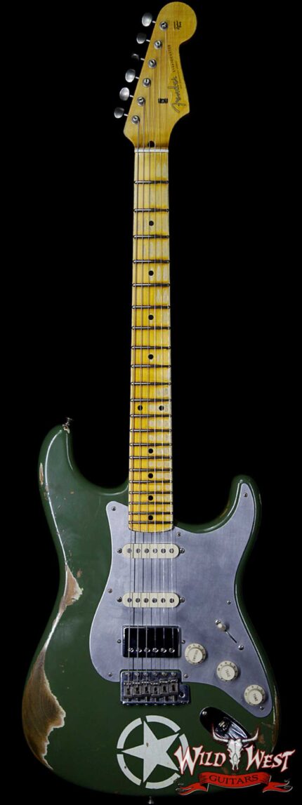 Fender Custom Shop 1956 Stratocaster HSS Heavy Relic Matte Army 2