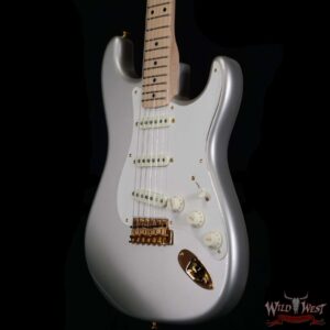 Fender Custom Shop 1956 Stratocaster NOS Ash Body Quatersawn Maple Neck Hand-Wound Pickups Inca Silver - Image 2