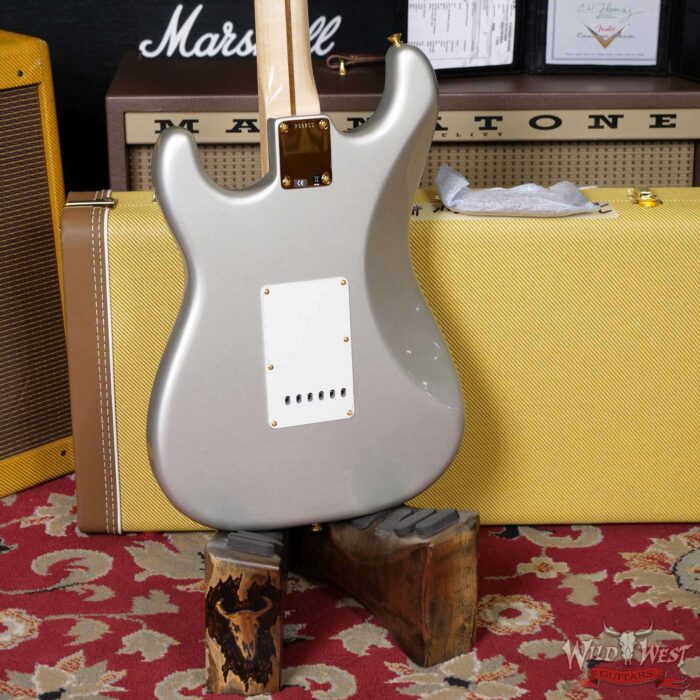 Fender Custom Shop 1956 Stratocaster NOS Ash Body Quatersawn Maple Neck Hand-Wound Pickups Inca Silver - Image 11