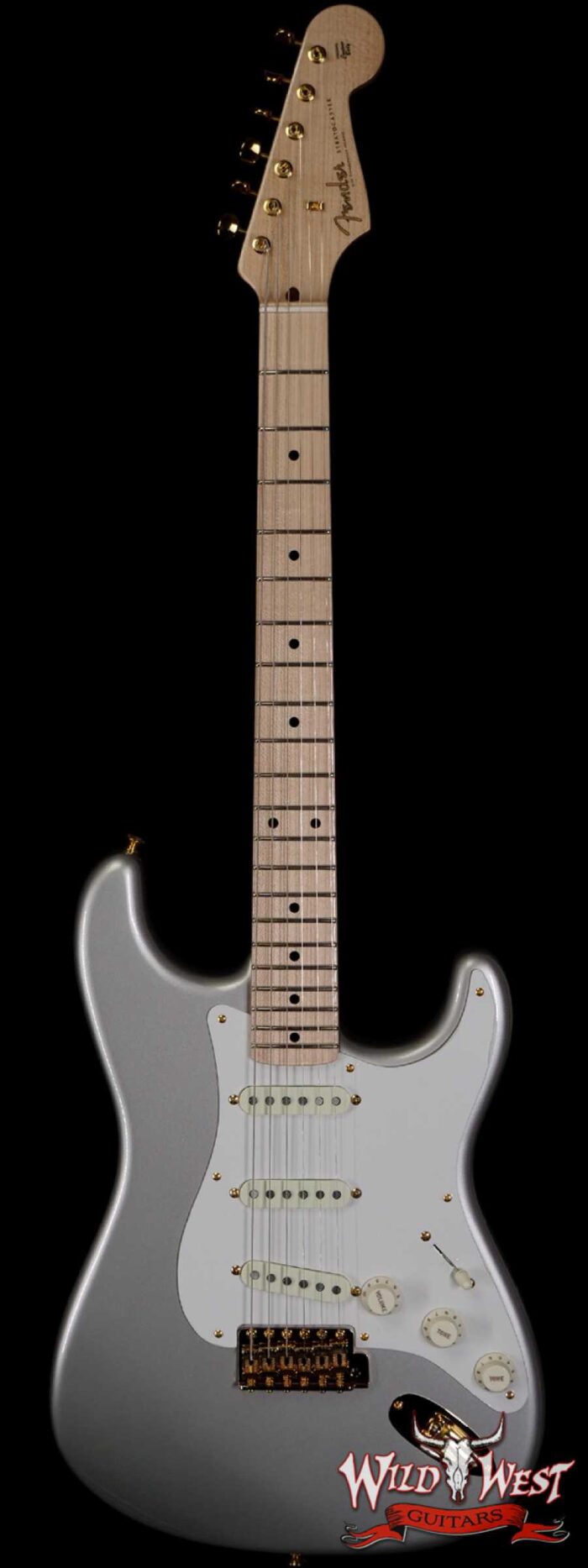Fender Custom Shop 1956 Stratocaster NOS Ash Body Quatersawn Maple Neck Hand-Wound Pickups Inca Silver - Image 1