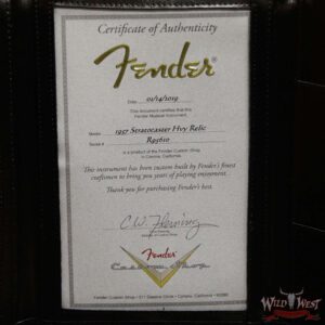 Fender Custom Shop 1957 Stratocaster Heavy Relic Maple Neck Black - Image 7