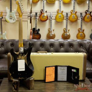 Fender Custom Shop 1957 Stratocaster Heavy Relic Maple Neck Black - Image 14