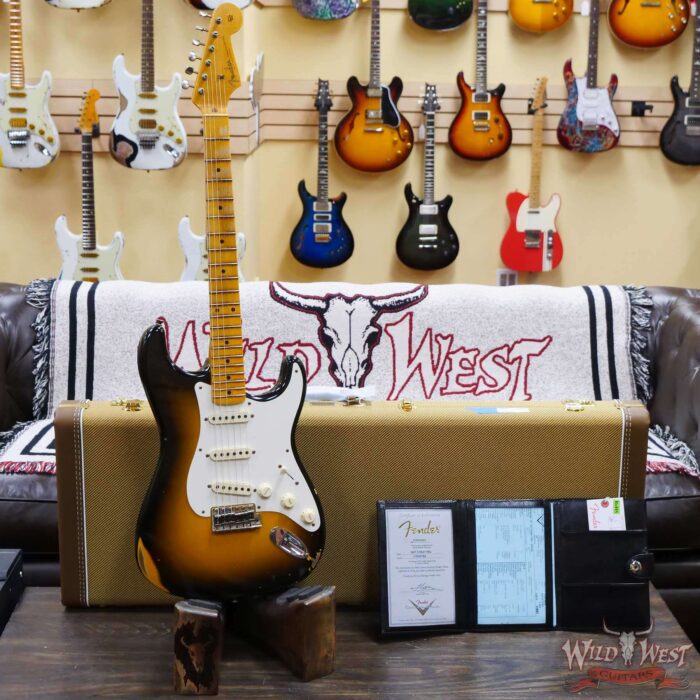 Fender Custom Shop ‘57 1957 Stratocaster Hand-Wound Pickups Relic Wide-Fade 2-Color Sunburst - Image 6