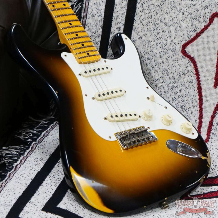 Fender Custom Shop ‘57 1957 Stratocaster Hand-Wound Pickups Relic Wide-Fade 2-Color Sunburst - Image 8
