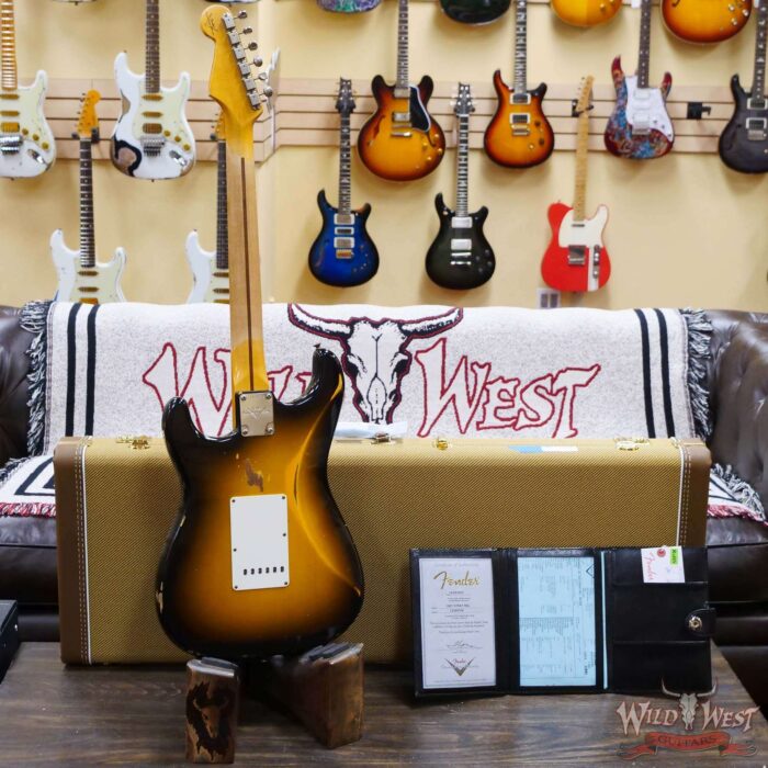 Fender Custom Shop ‘57 1957 Stratocaster Hand-Wound Pickups Relic Wide-Fade 2-Color Sunburst - Image 10
