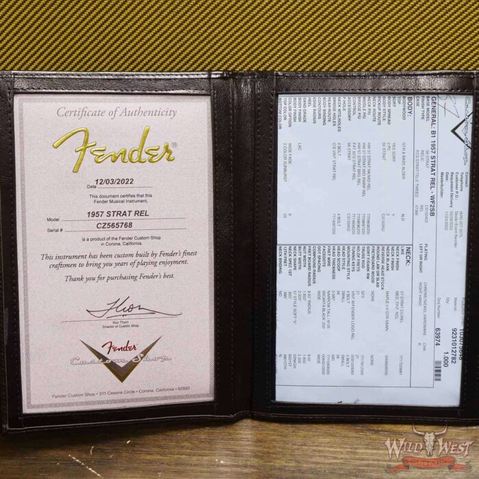 Fender Custom Shop ‘57 1957 Stratocaster Hand-Wound Pickups Relic Wide-Fade 2-Color Sunburst - Image 13