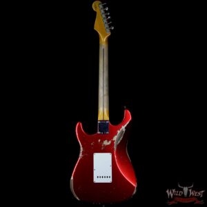 Fender Custom Shop 1957 Stratocaster Heavy Relic Maple Neck Candy Apple Red - Image 5