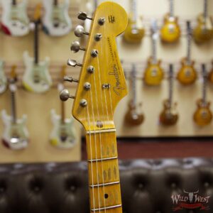 Fender Custom Shop 1957 Stratocaster Heavy Relic Maple Neck Candy Apple Red - Image 7
