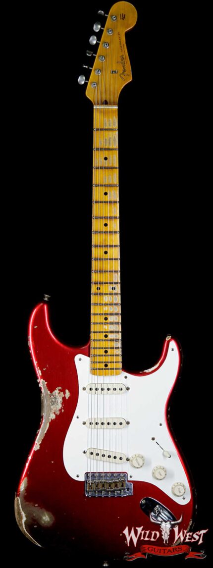 Fender Custom Shop 1957 Stratocaster Heavy Relic Maple Neck Candy Apple Red