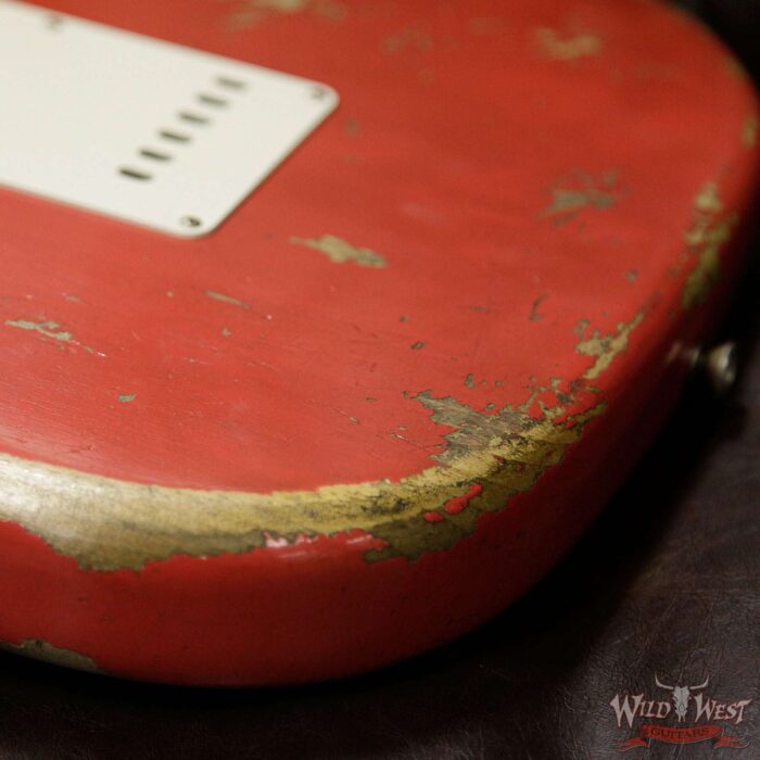 Fender Custom Shop 1957 Stratocaster Heavy Relic Maple Neck Fiesta Red - Image 16