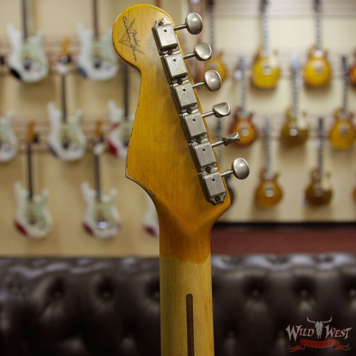 Fender Custom Shop 1957 Stratocaster Heavy Relic Maple Neck Fiesta Red - Image 9