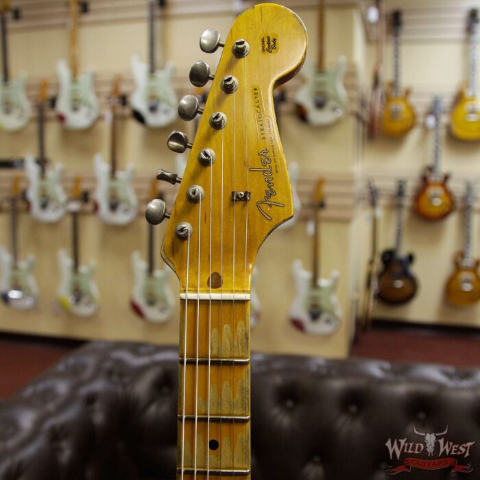 Fender Custom Shop 1957 Stratocaster Heavy Relic Maple Neck Fiesta Red - Image 7