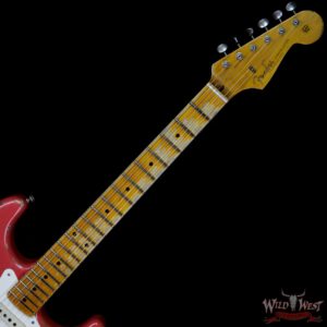 Fender Custom Shop 1957 Stratocaster Heavy Relic Maple Neck Fiesta Red - Image 8