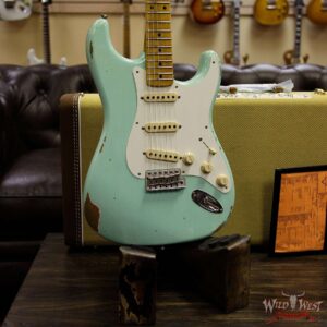 Fender Custom Shop 1957 Stratocaster Relic Maple Neck Surf Green - Image 12