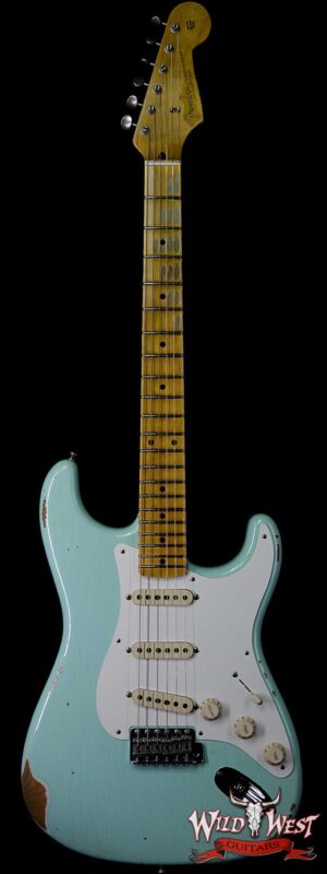 Fender Custom Shop 1957 Stratocaster Relic Maple Neck Surf Green