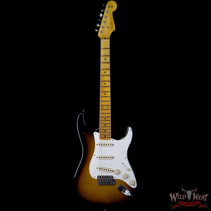 Fender Custom Shop 1957 Stratocaster Journeyman Relic with Dirty Neck 2 Tone Sunburst - Image 4