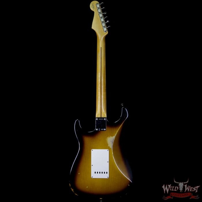 Fender Custom Shop 1957 Stratocaster Relic Maple Neck 2 Tone Sunburst - Image 5