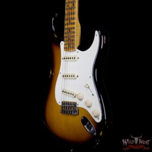 Fender Custom Shop 1957 Stratocaster Relic Maple Neck 2 Tone Sunburst - Image 2