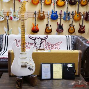 Fender Custom Shop 1957 Stratocaster Maple Neck Hand-Wound Pickups Relic Aged White Blonde - Image 6