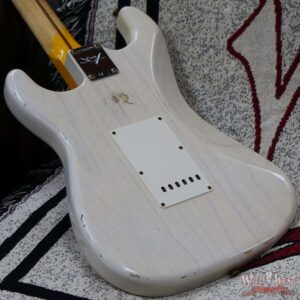 Fender Custom Shop 1957 Stratocaster Maple Neck Hand-Wound Pickups Relic Aged White Blonde - Image 11