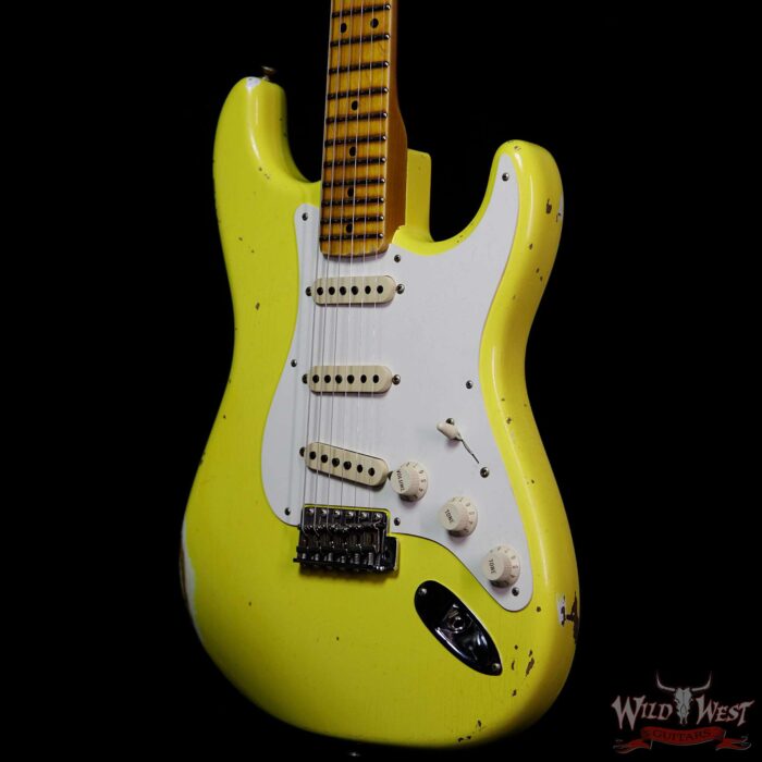 Fender Custom Shop 1957 Stratocaster Relic Maple Neck Graffiti Yellow - Image 2