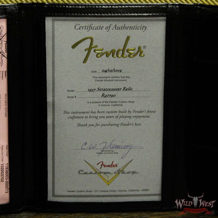 Fender Custom Shop 1957 Stratocaster Relic Maple Neck Graffiti Yellow - Image 17