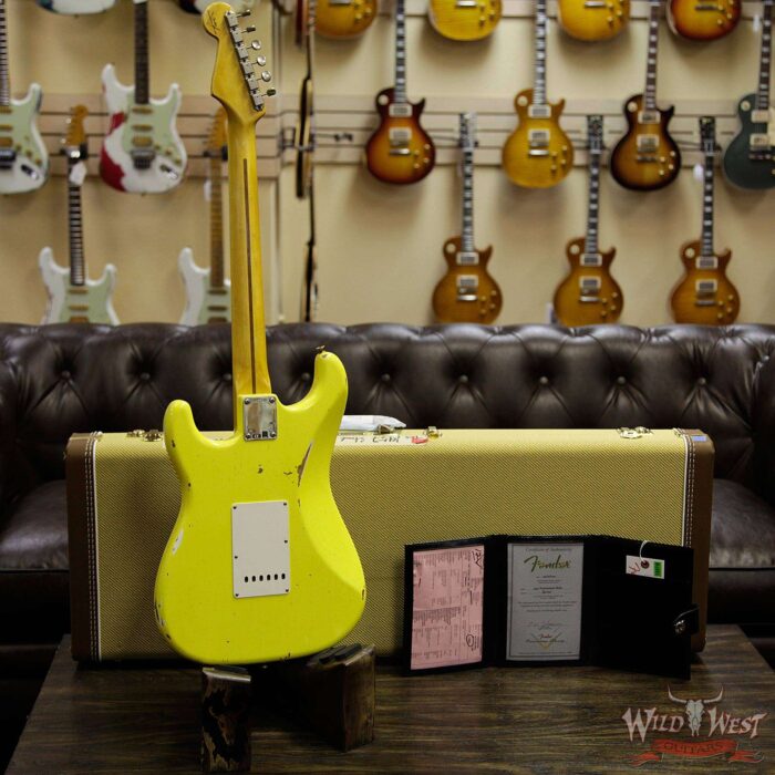 Fender Custom Shop 1957 Stratocaster Relic Maple Neck Graffiti Yellow - Image 14