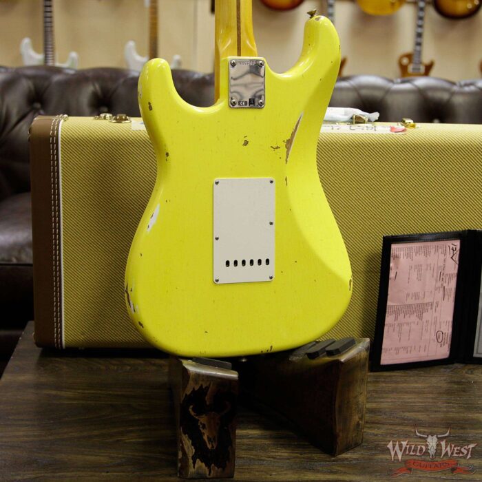 Fender Custom Shop 1957 Stratocaster Relic Maple Neck Graffiti Yellow - Image 15