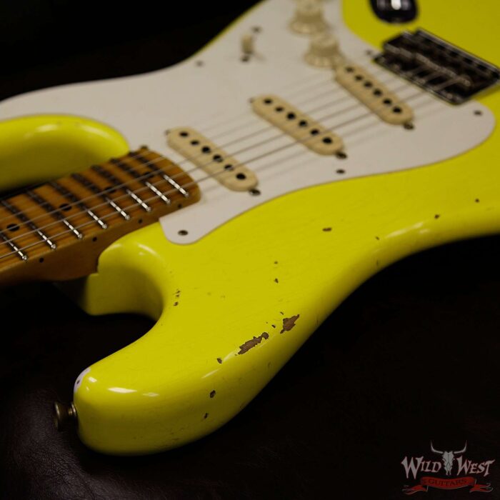 Fender Custom Shop 1957 Stratocaster Relic Maple Neck Graffiti Yellow - Image 13