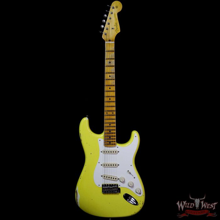 Fender Custom Shop 1957 Stratocaster Relic Maple Neck Graffiti Yellow - Image 4
