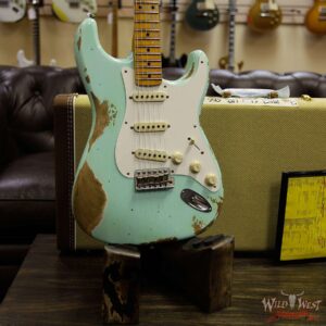 Fender Custom Shop 1957 Stratocaster Heavy Relic Maple Neck Surf Green - Image 13