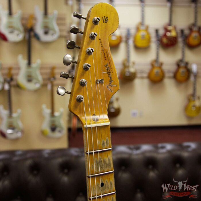 Fender Custom Shop 1957 Stratocaster Heavy Relic Maple Neck Surf Green - Image 7