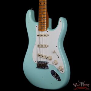 Fender Custom Shop 1957 Stratocaster Relic Maple Neck Surf Green - Image 2