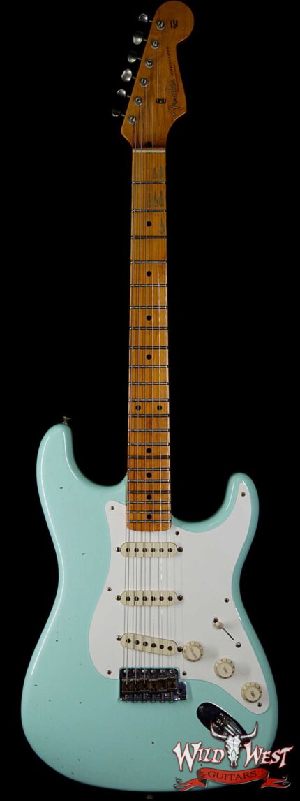 Fender Custom Shop 1957 Stratocaster Relic Maple Neck Surf Green