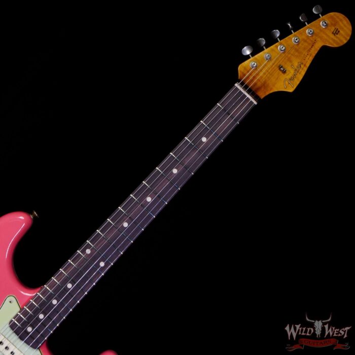 Fender Custom Shop Limited Edition 1959 59’ Special Stratocaster Flame Maple Neck Journeyman Relic Super Faded Fiesta Red - Image 4