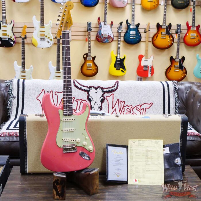 Fender Custom Shop Limited Edition 1959 59’ Special Stratocaster Flame Maple Neck Journeyman Relic Super Faded Fiesta Red - Image 6