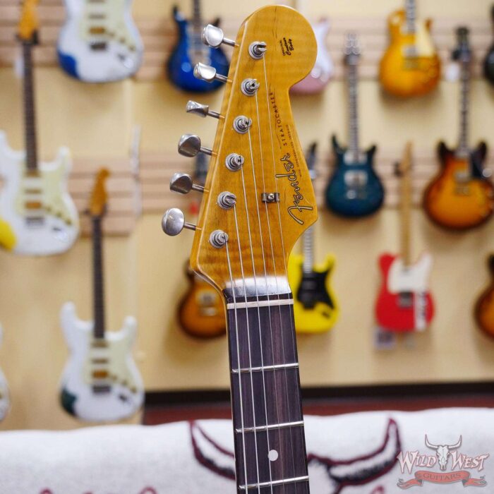 Fender Custom Shop Limited Edition 1959 59’ Special Stratocaster Flame Maple Neck Journeyman Relic Super Faded Fiesta Red - Image 7