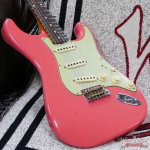 Fender Custom Shop Limited Edition 1959 59’ Special Stratocaster Flame Maple Neck Journeyman Relic Super Faded Fiesta Red - Image 8