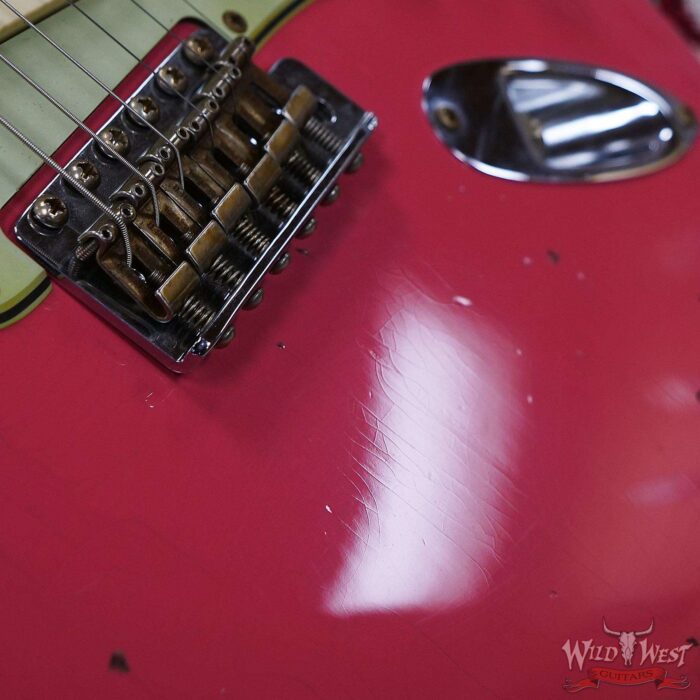 Fender Custom Shop Limited Edition 1959 59’ Special Stratocaster Flame Maple Neck Journeyman Relic Super Faded Fiesta Red - Image 9